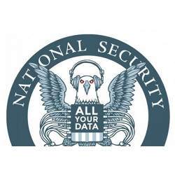 A spoof of the NSA logo.