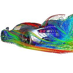 computational flow dynamics, illustration