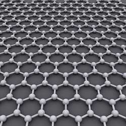 Graphene is an atomic-scale honeycomb lattice made of carbon atoms.