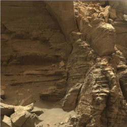 Layered geology, Mount Sharp, Mars