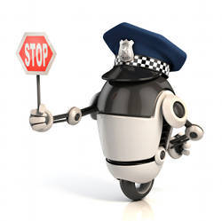 A robotic traffic cop.