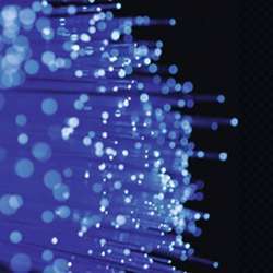 Optical fibers.