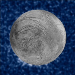 Europa plumes of water