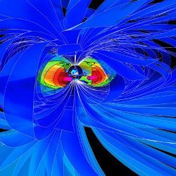 visualization of Earth's magnetic environment