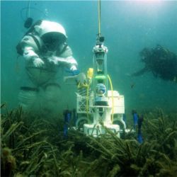 Robotic vehicle underwater