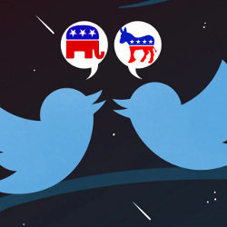election tweets, illustration