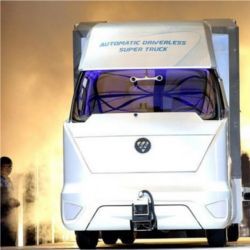 Prototype automated truck developed by Foton and Baidu