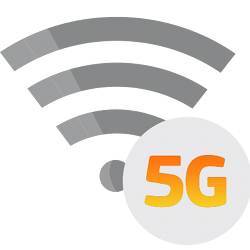 A 5G logo.