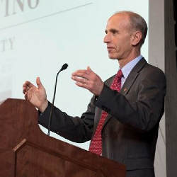 ACM CEO Bobby Schnabel speaking at the Colorado School of Mines.