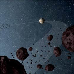 Trojan asteroids in Jupiter's orbit