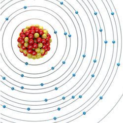 platinum atom, illustration