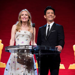 Leslie Mann and John Cho