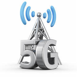 A 5G logo.