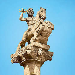 The giant Column of Jupiter in Ladenburg, Germany.