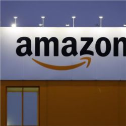 Amazon logo sign, France