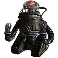 A robot with a human brain, from the game 