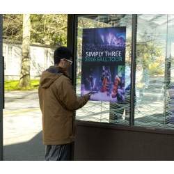 University of Washington researchers used FM radio signals to broadcast music and data notifications from a Simply Three band poster at a Seattle bus stop to a smartphone.