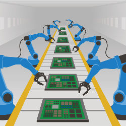 factory automation, illustration