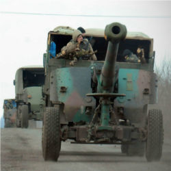 Ukrainian army artillery