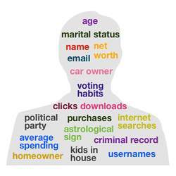 The types of personal information that can be shared on the Internet.