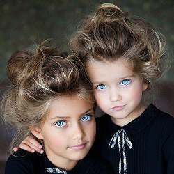 Identical twin girls.