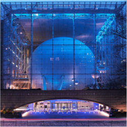 Hayden Sphere at night