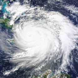 Hurricane Matthew satellite photo