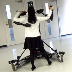 Learning to dance from a robot.