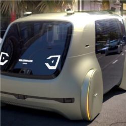 VW concept self-driving car