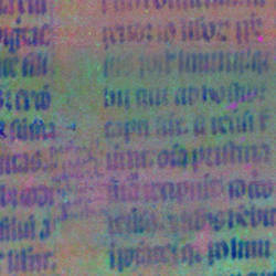 Part of a medieval text hidden inside an ancient bookbinding. 