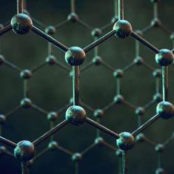 A visualisation of the layers of graphene used for membranes.