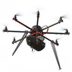 An unmanned aerial vehicle.