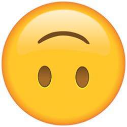 The upside-down smiley face emoji is sometimes used to indicate sarcasm.