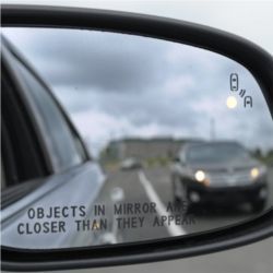 Side mirror warning