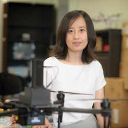 Yan Wan, an associate professor in the University of Texas at Arlington Department of Electrical Engineering.