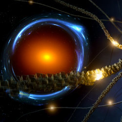 AI Analyzes Gravitational Lenses, illustration