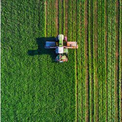 tractor in field