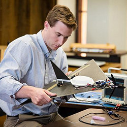 researcher Joe Moore and the Flying Fish UAAV