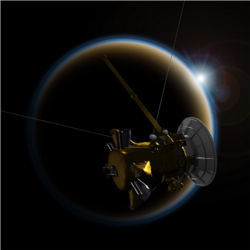 Illustration Cassini at Titan