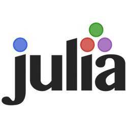 Official logo of the Julia programming language.