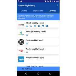 Screenshot of the Protect My Privacy app.