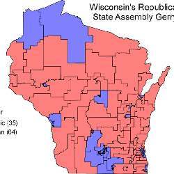 In Wisconsin in 2016, Republican-led redistricting was struck down by a federal district court as an unconstitutional partisan gerrymander., and 