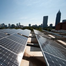 solar panels on rooftop