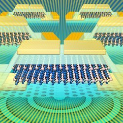 molybdenum ditelluride light source for silicon photonics, illustration