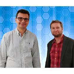 Oak Ridge National Laboratory's Pavel Lougovski (left) and Raphael Pooser.