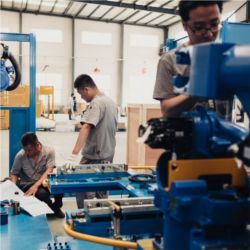 Assembling robots, Shenyang, China