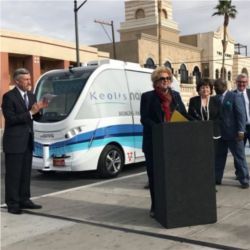 Driverless shuttle, Las Vegas