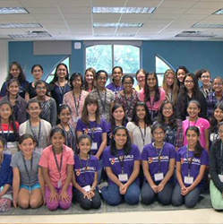 Some of the young women who attended the annual celebration of ProjectCSGIRLS.