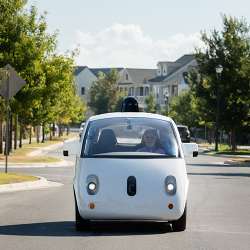 Legally blind Steve Mahan was the first non-Google employee to ride alone in the companys autonomous car.