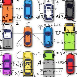 traffic and mathematics, illustration